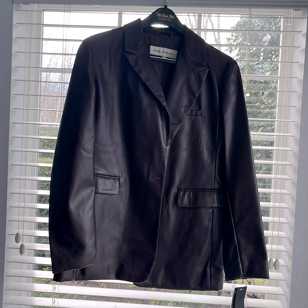 NWT non-leather Sally Collection blazer